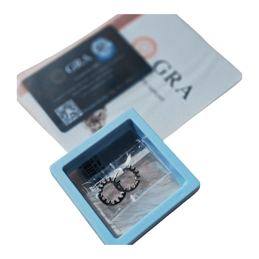 3.0mm Moissanite Hoop Earrings for Women | VVS Clarity, Rhodium Plated Sterling Silver (925) - Fashion Factory USA By Diana