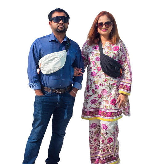 Unisex Everyday Crescent Belt Bag | Large Waterproof Crossbody Sling Pack with Adjustable Strap - Fashion Factory USA By Diana