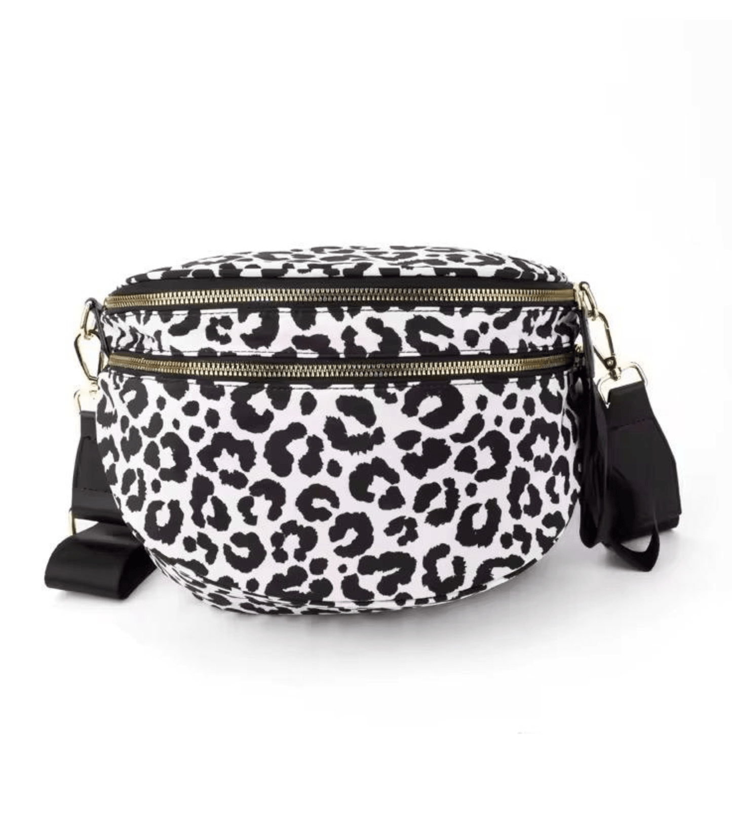 Waterproof Nylon Checkered Belt Bag | Wide Adjustable Strap Crossbody Sling - Fashion Factory USA By Diana