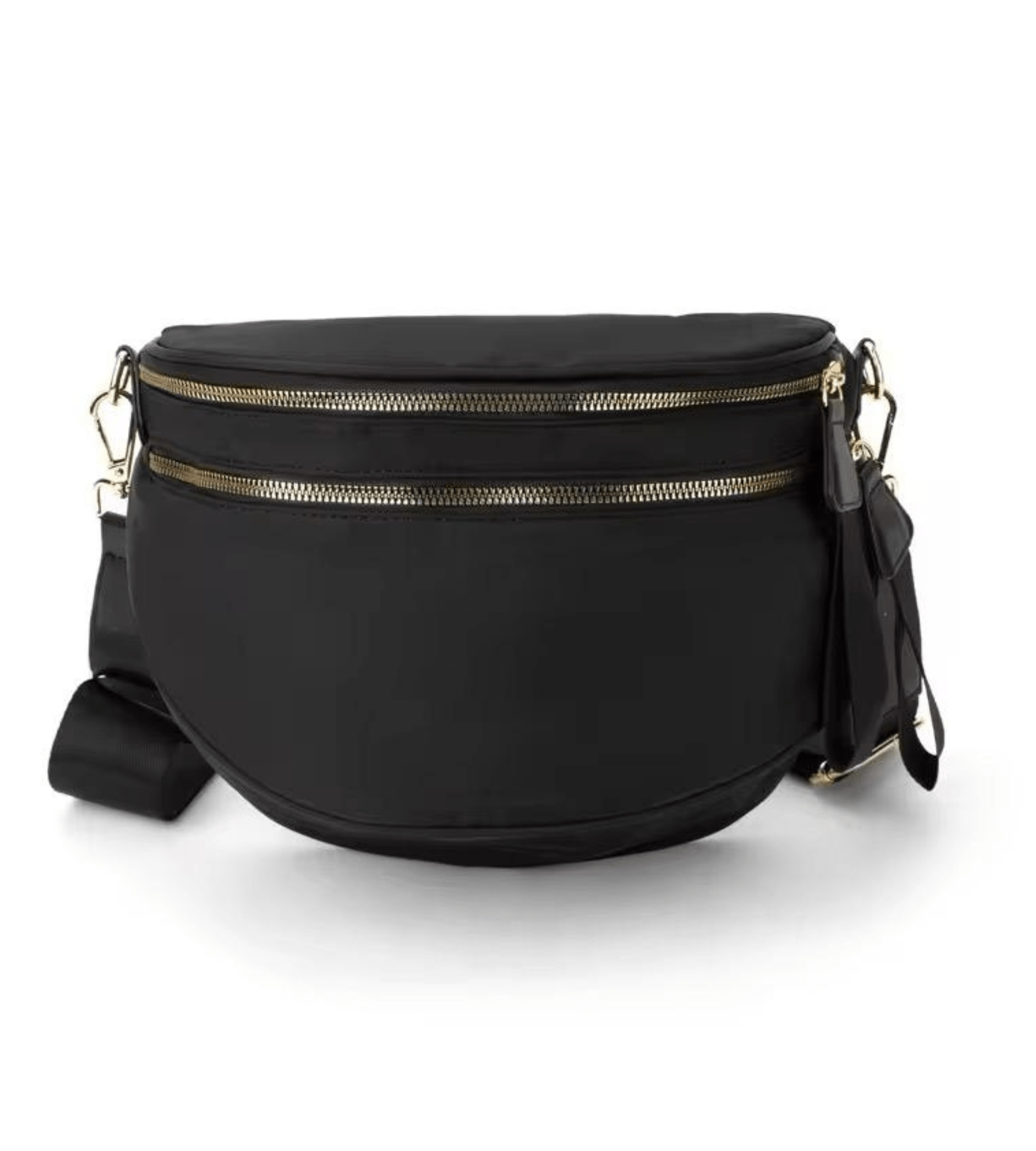 Solid Color Water - Resistant Fanny Pack | Nylon Crossbody Sling Bag - Fashion Factory USA By Diana