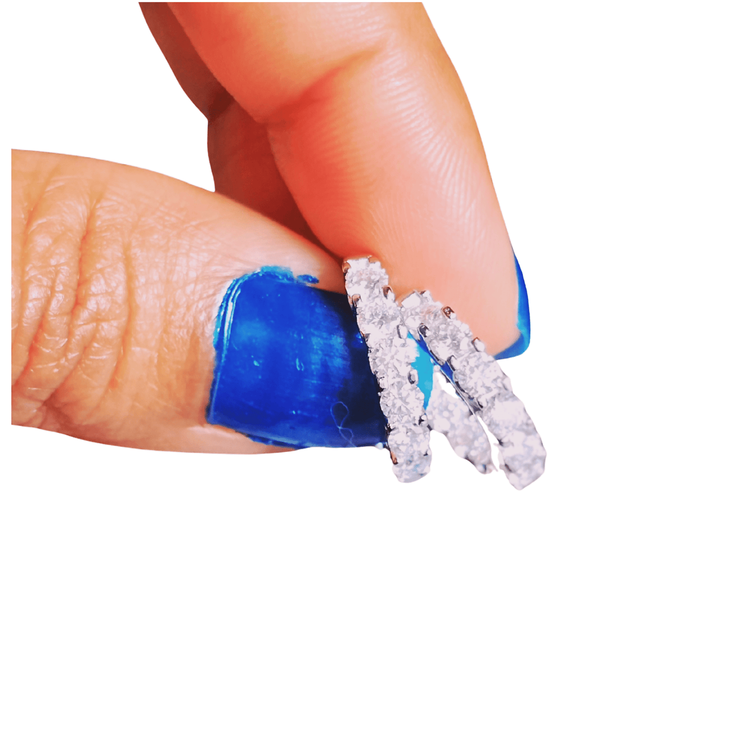 3.0mm Moissanite Hoop Earrings for Women | VVS Clarity, Rhodium Plated Sterling Silver (925) - Fashion Factory USA By Diana