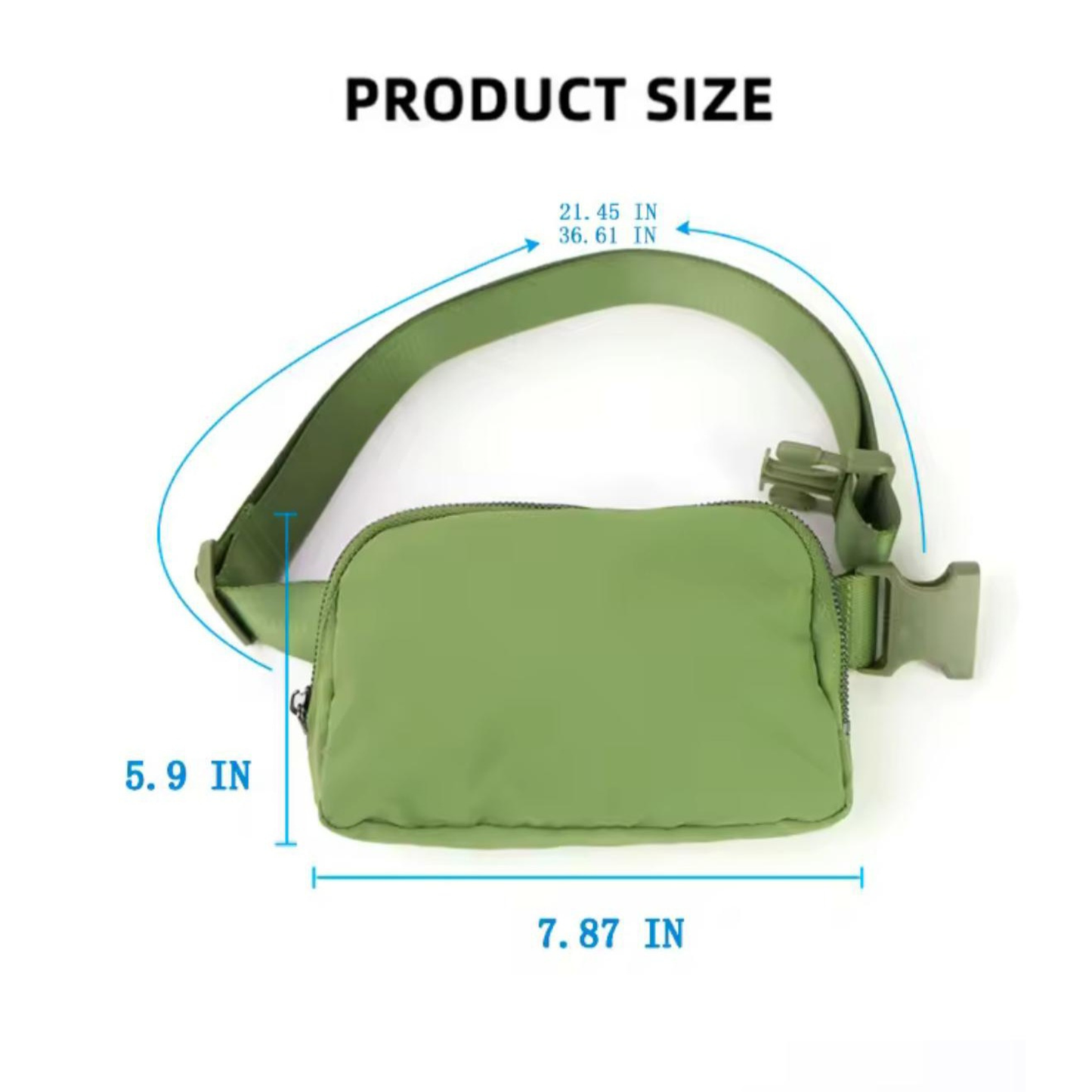 Trending Brown & White Checker Nylon Fanny Pack / Crossbody with Adjustable Strap